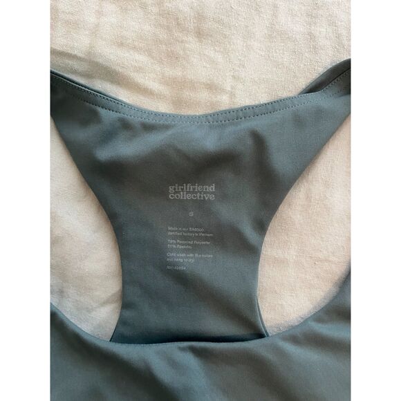 Girlfriend Collective Paloma Racerback Bra in Sage - sz small - Picture 3 of 3